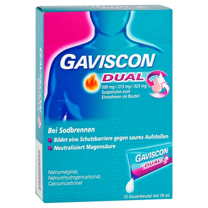Gaviscon Dual 500mg/213mg/325mg im Beutel
