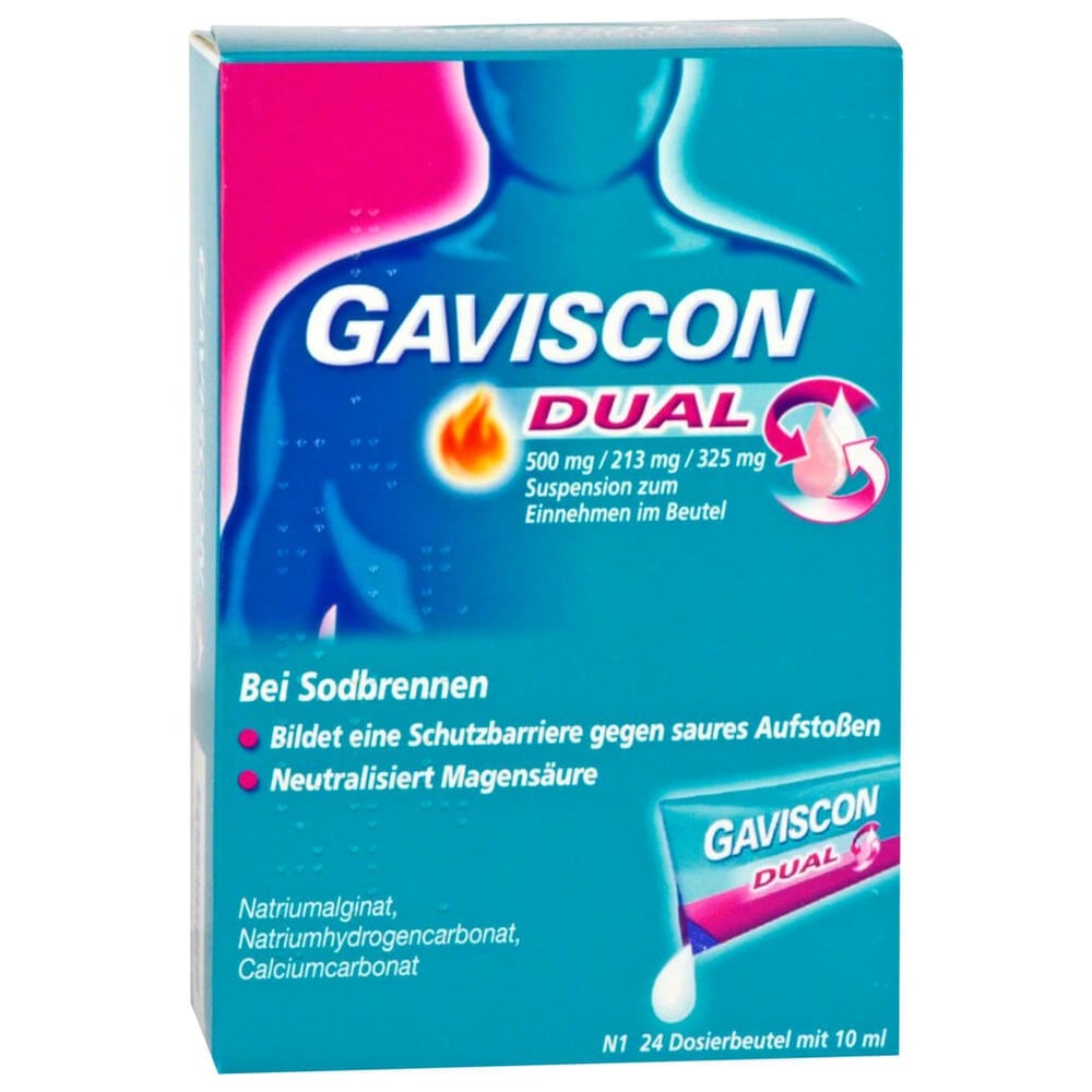 Gaviscon Dual 500 mg/213 mg/325 mg im Beutel