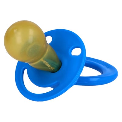 Beruhigungssauger kirschf.Lat.ab 6 M.blau