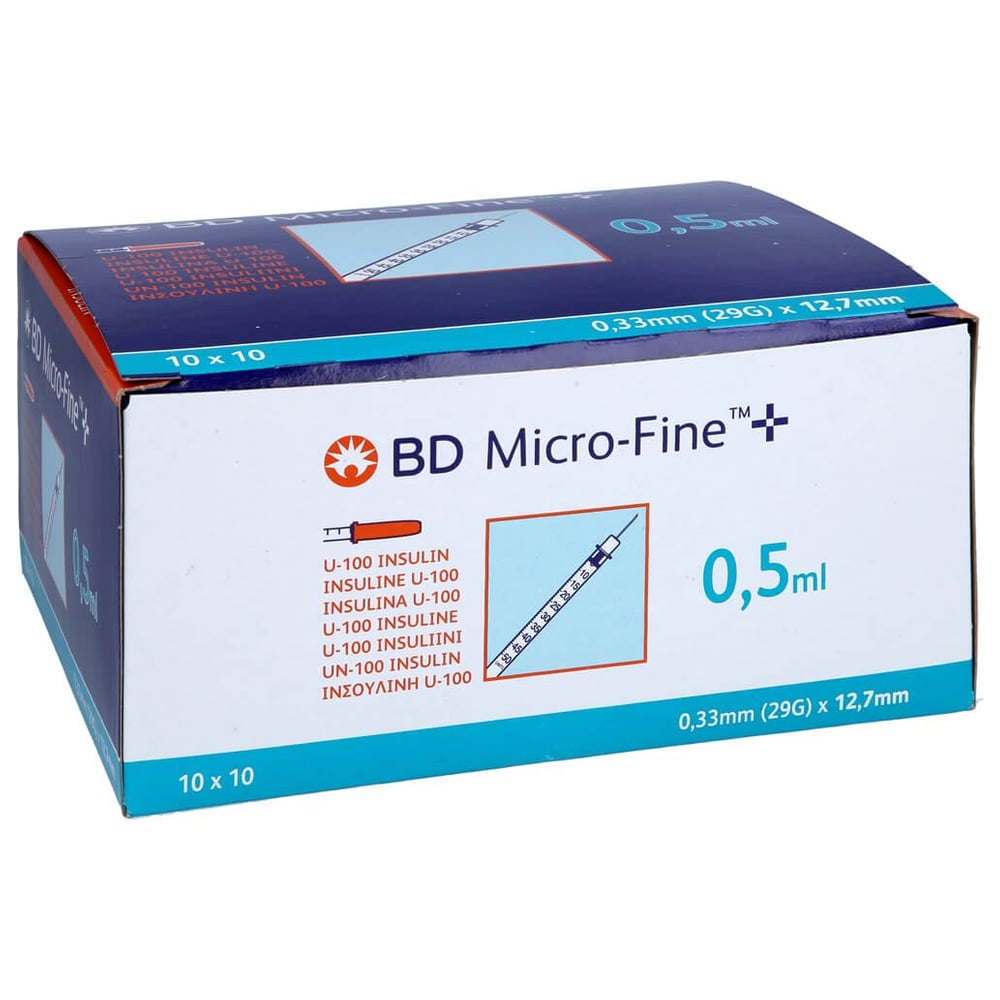 BD Micro-fine+ Insulinspr.0,5 ml U100 12,7 mm