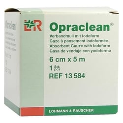 Opraclean Verbandmull mit Jodoform 6cmx5m