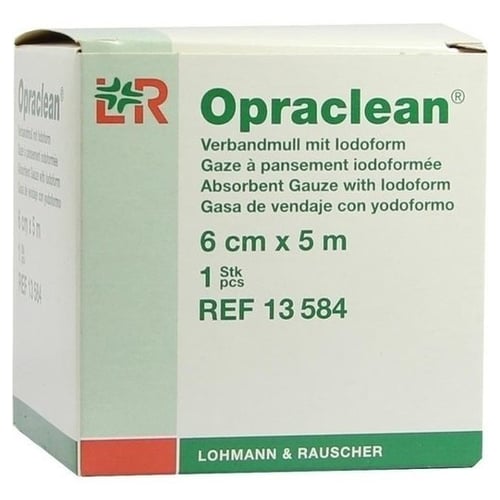 Opraclean Verbandmull mit Jodoform 6cmx5m