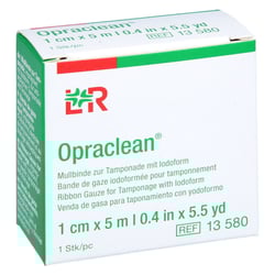 Opraclean Mullbinde z.Tamponade m.Jodoform 1cmx5m