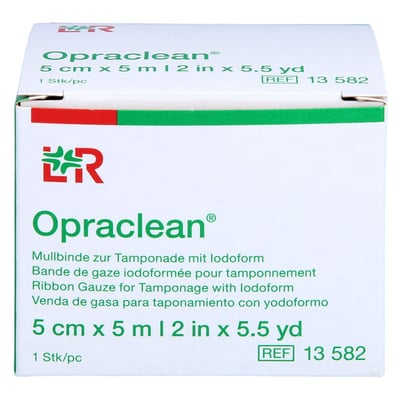 Opraclean Mullbinde z.Tamponade m.Jodoform 5cmx5m