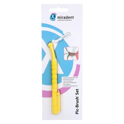 Miradent Interd.Pic-Brush Set gelb