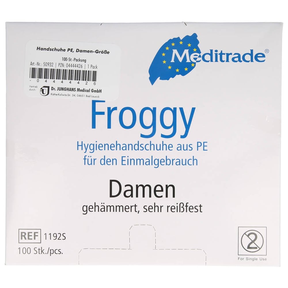 Handschuhe Einmal Polyethylen Damen
