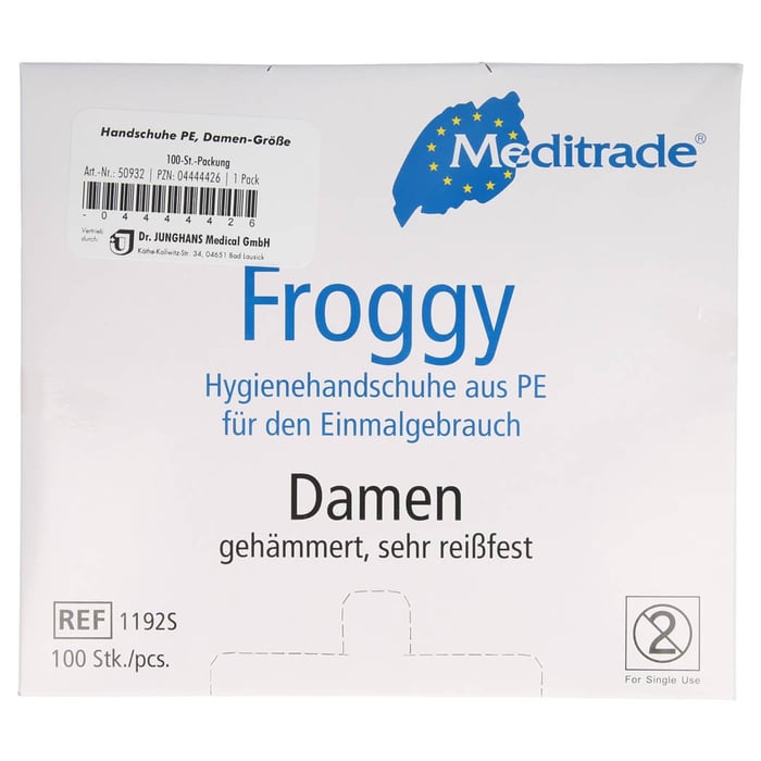 Handschuhe Einmal Polyethylen Damen