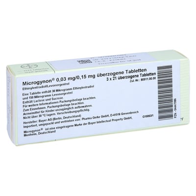 Microgynon 0,03 mg/0,15 mg