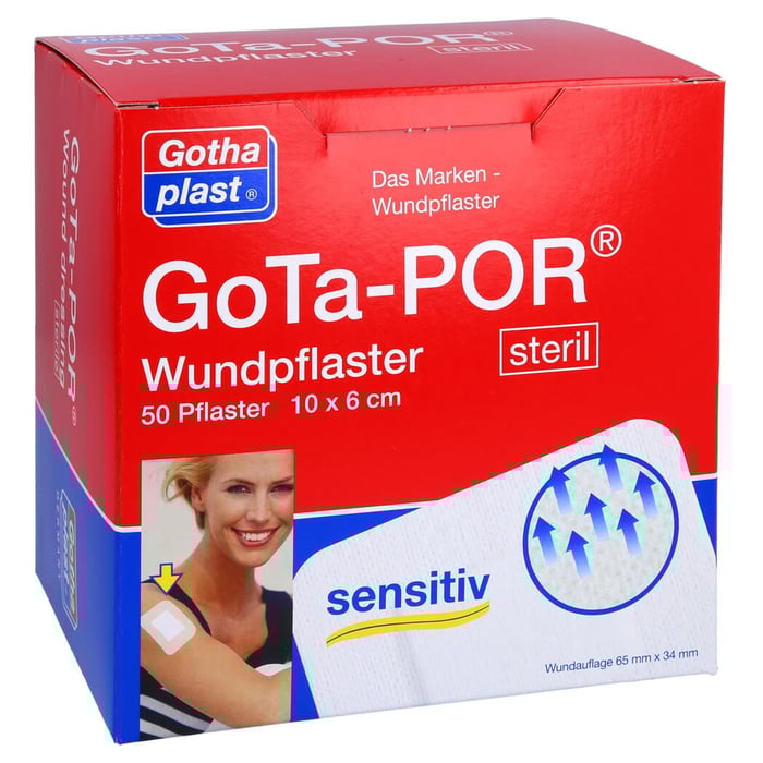 GOTA-POR Wundpflaster steril 60x100 mm
