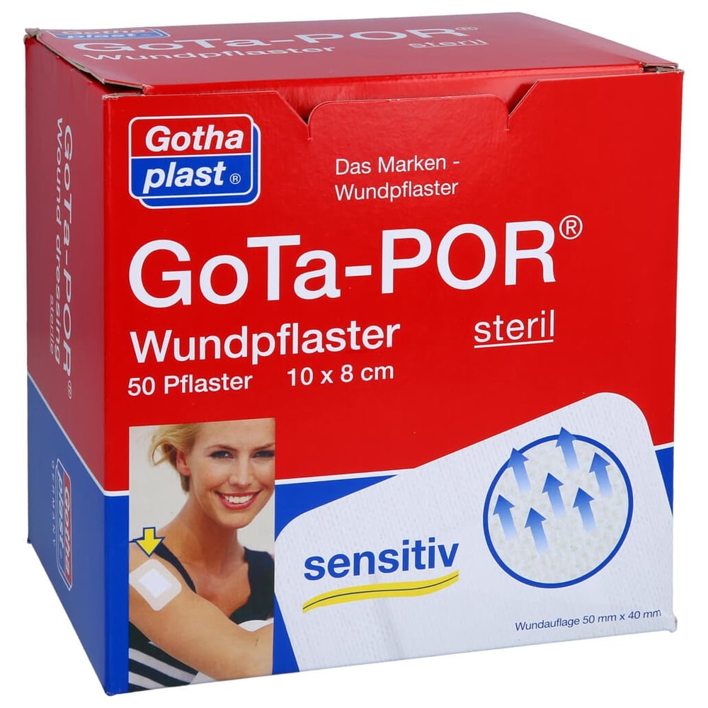 GOTA-POR Wundpflaster steril 80x100 mm