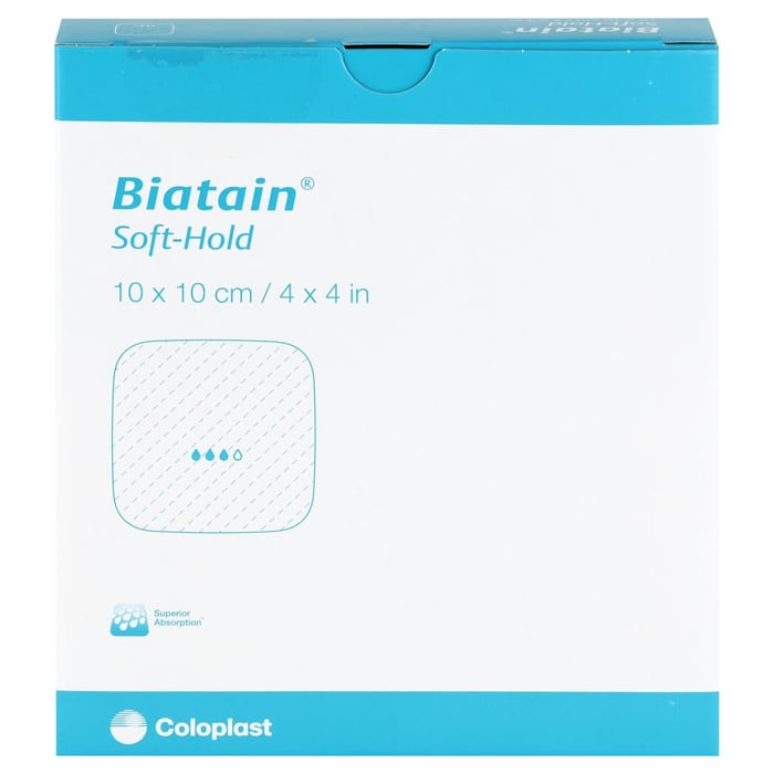 Biatain Schaumverband sanft-haftend 10x10cm