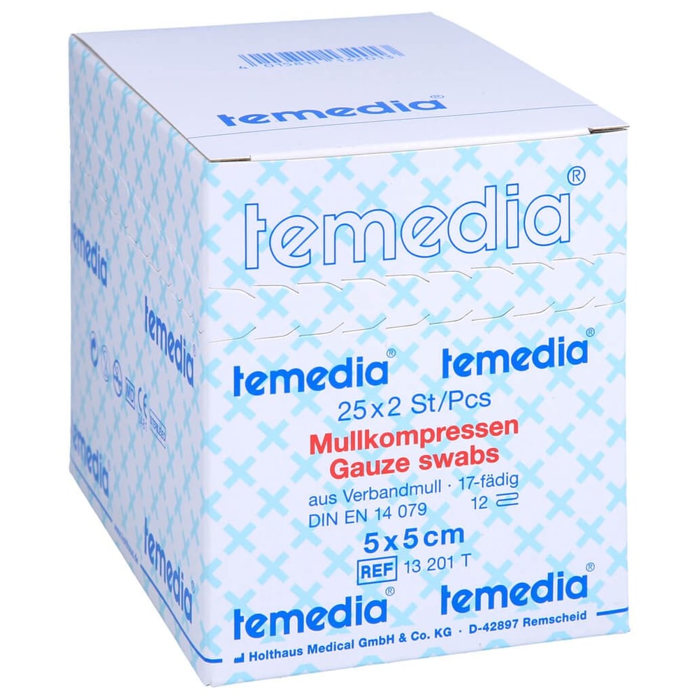 Mullkompressen 5x5 cm steril 12fach 17f dig