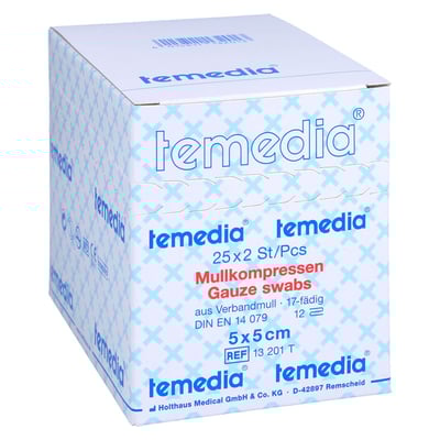 Mullkompressen 5x5 cm steril 12fach 17f dig
