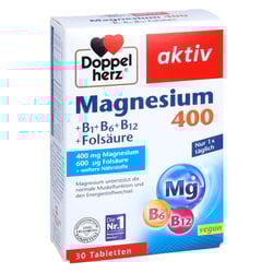 Doppelherz aktiv Magnesium 400 mg + B1 + B6 + B12 + Folsäure