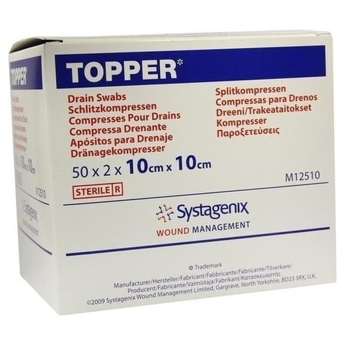 Topper Schlitzkompr.10x10 cm steril