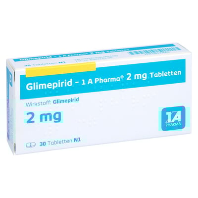 Glimepirid - 1 A Pharma 2 mg Tabletten
