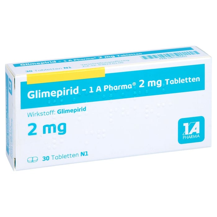 Glimepirid - 1 A Pharma 2 mg Tabletten