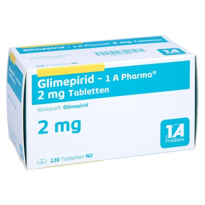 Glimepirid - 1 A Pharma 2 mg Tabletten