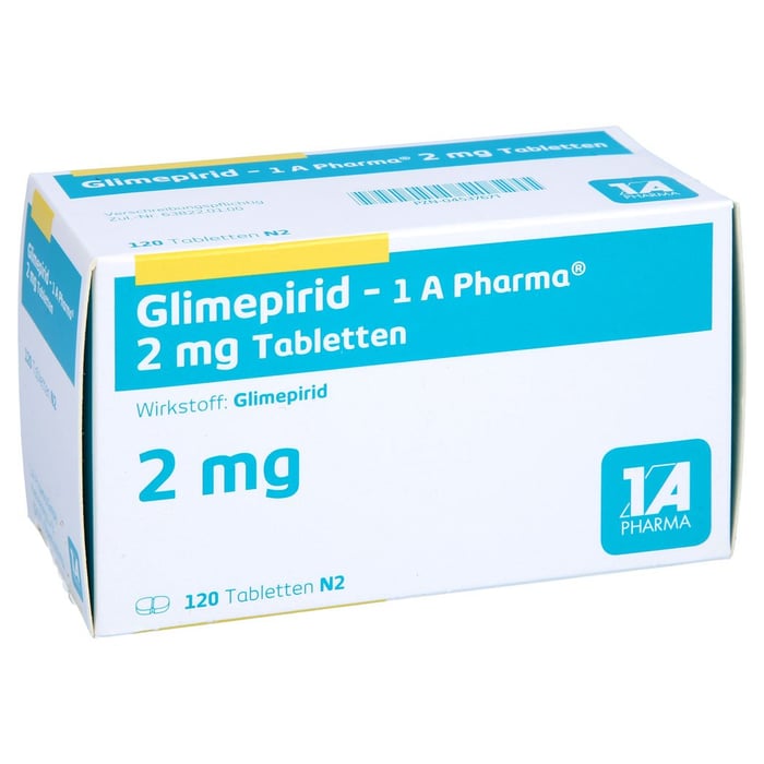 Glimepirid - 1 A Pharma 2 mg Tabletten