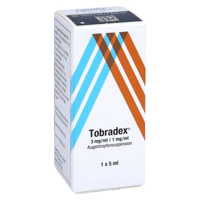 Tobradex 3 mg/ml/1 mg/ml Augentropfensuspension Produktbild 1