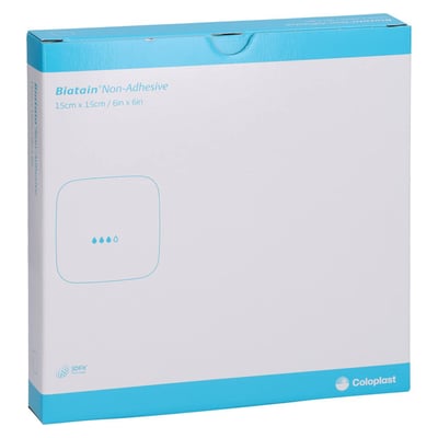 Biatain Schaumverband 15x15 cm nicht haftend