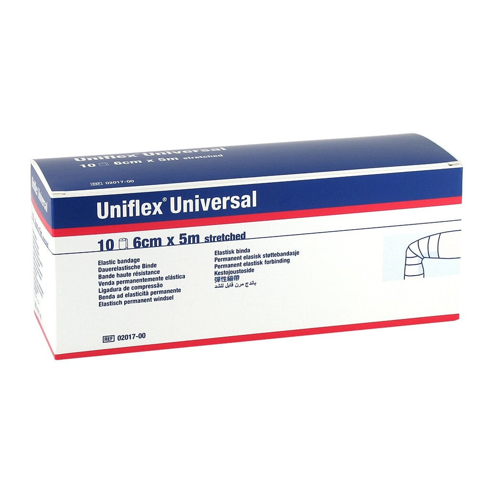Uniflex Universal Binden 6 cmx5 m Zellglas weiß