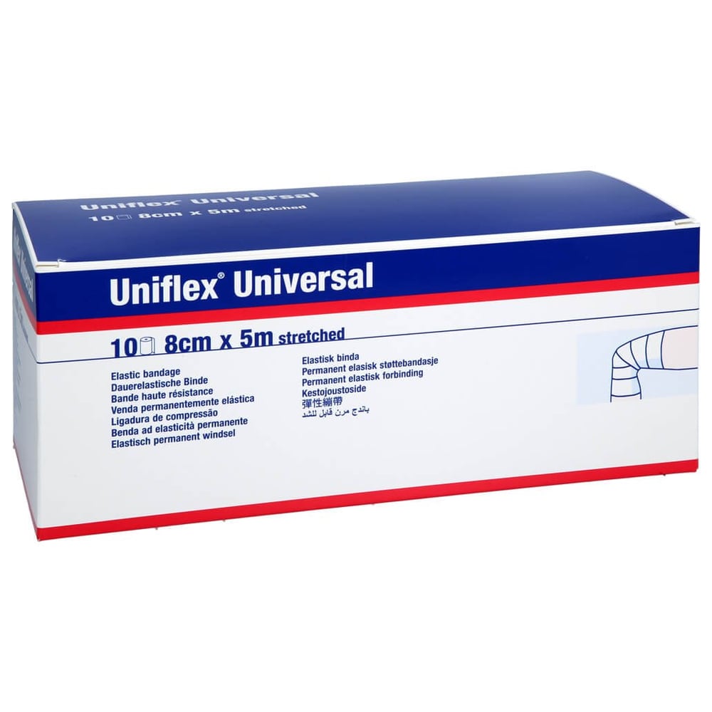 Uniflex Universal Binden 8 cmx5 m Zellglas weiß