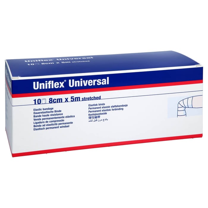 Uniflex Universal Binden 8 cmx5 m Zellglas weiß