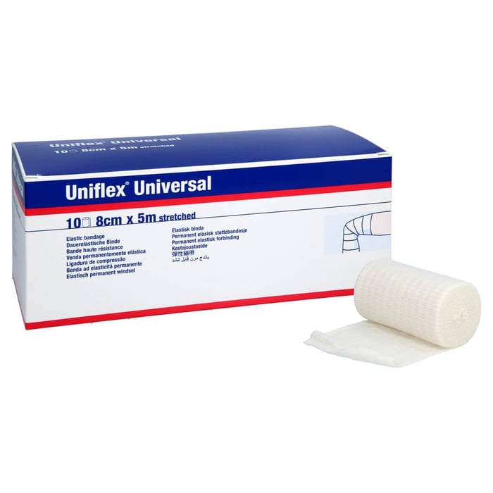 Uniflex Universal Binden 8 cmx5 m Zellglas weiß
