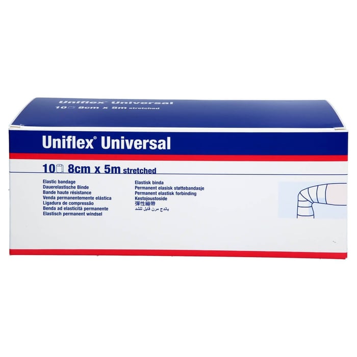 Uniflex Universal Binden 8 cmx5 m Zellglas weiß