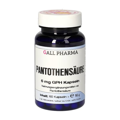 Pantothensäure 6 mg GPH Kapseln