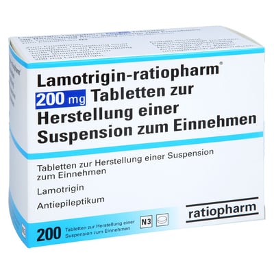 Lamotrigin-ratiopharm 200 mg suspendierbare Tabletten