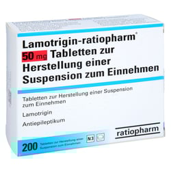 Lamotrigin-ratiopharm 50 mg suspendierbare Tabletten