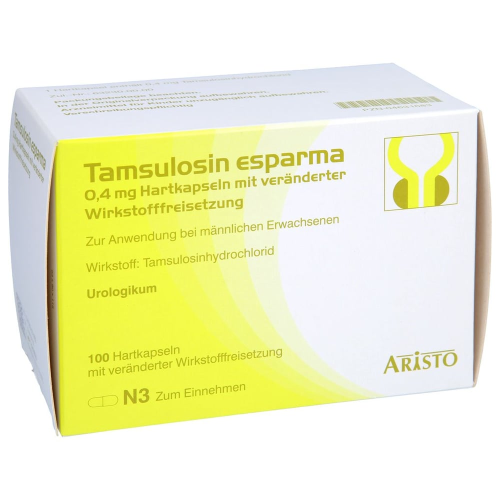 Tamsulosin esparma 0,4 mg