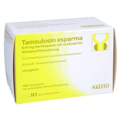 Tamsulosin esparma 0,4 mg