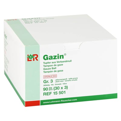 Gazin Tupfer pflaumengroß steril Größe 3 20fd.