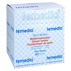 Mullkompressen 10x10 cm steril 12fach 17f dig