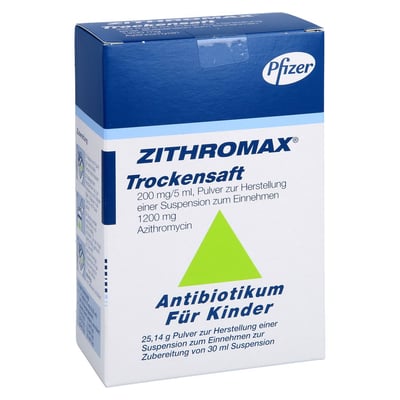 Zithromax 200 mg/5 ml Kdr.von 26-45 kg