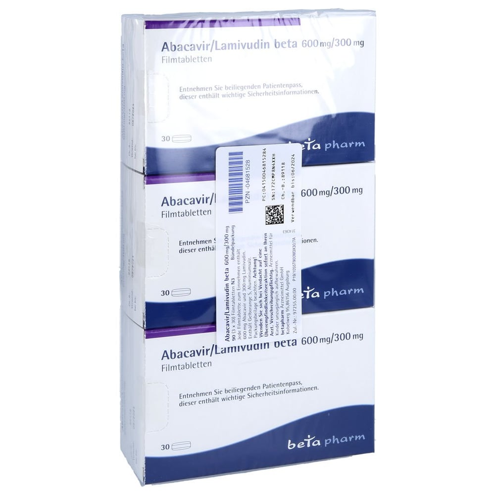 Abacavir/Lamivudin beta 600 mg/300 mg