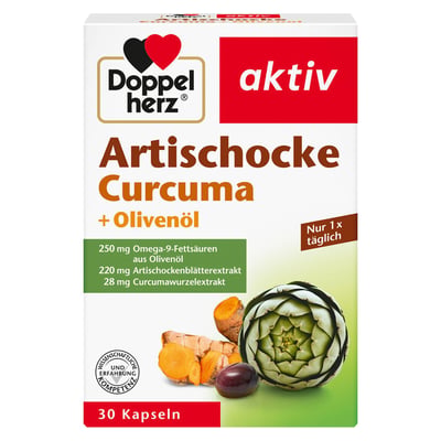 Doppelherz aktiv Artischocke + Olivenöl + Curcuma Produktbild 1
