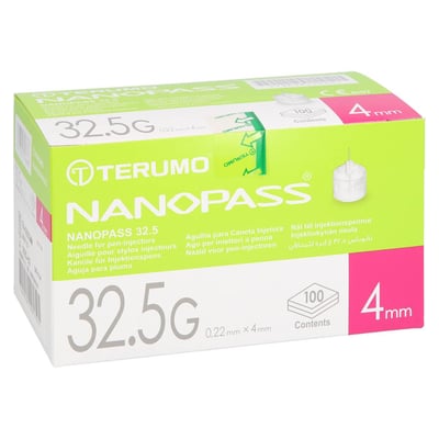 Terumo Nanopass 32,5 Pen Kanüle 0,22x4 mm