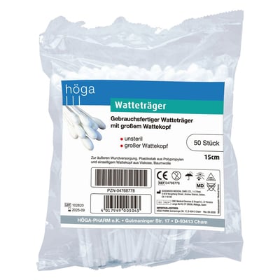 Watteträger 15cm mit großem Wattekopf