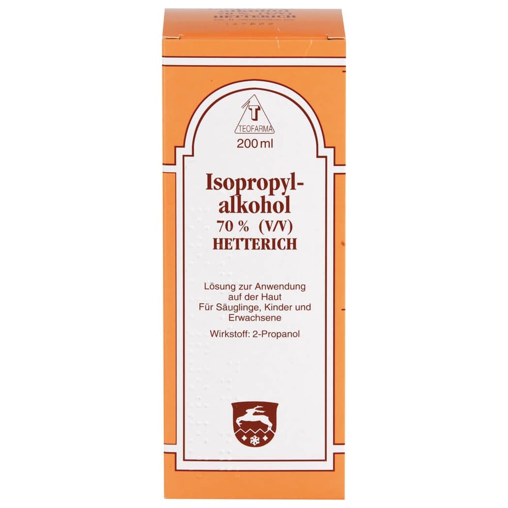 Isopropylalkohol 70% V/v Hetterich