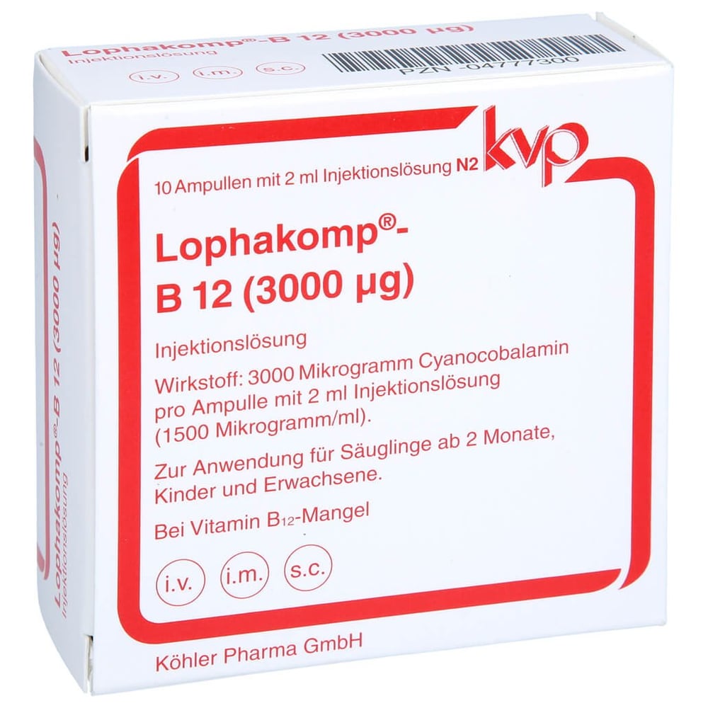 Lophakomp B12 3.000 g Injektionslösung