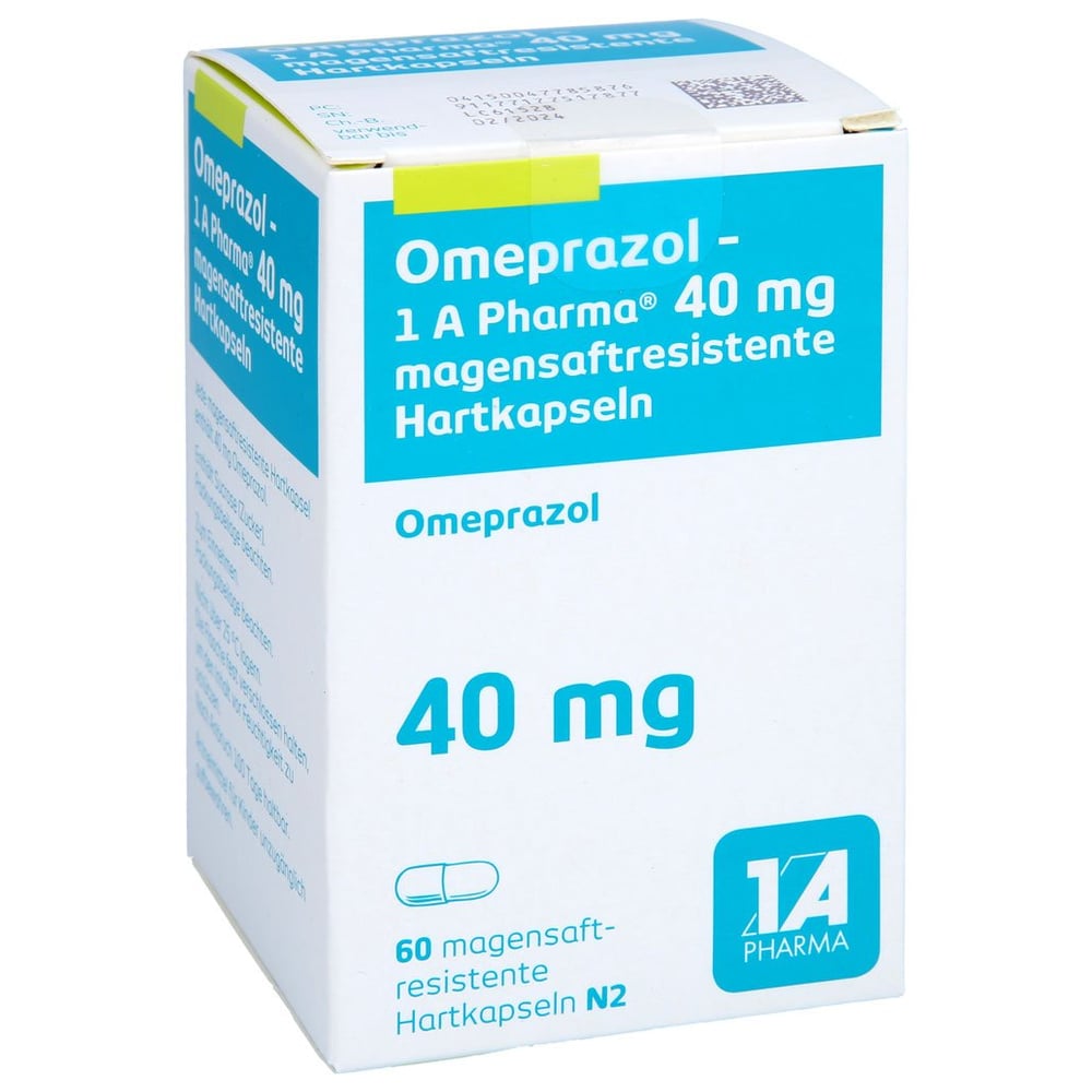 Omeprazol - 1 A Pharma 40mg magensaftres.Hartkaps.
