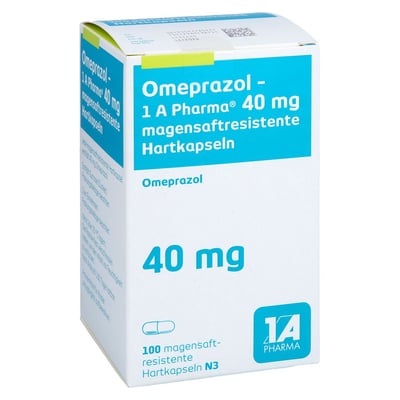 Omeprazol - 1 A Pharma 40mg magensaftres.Hartkaps.