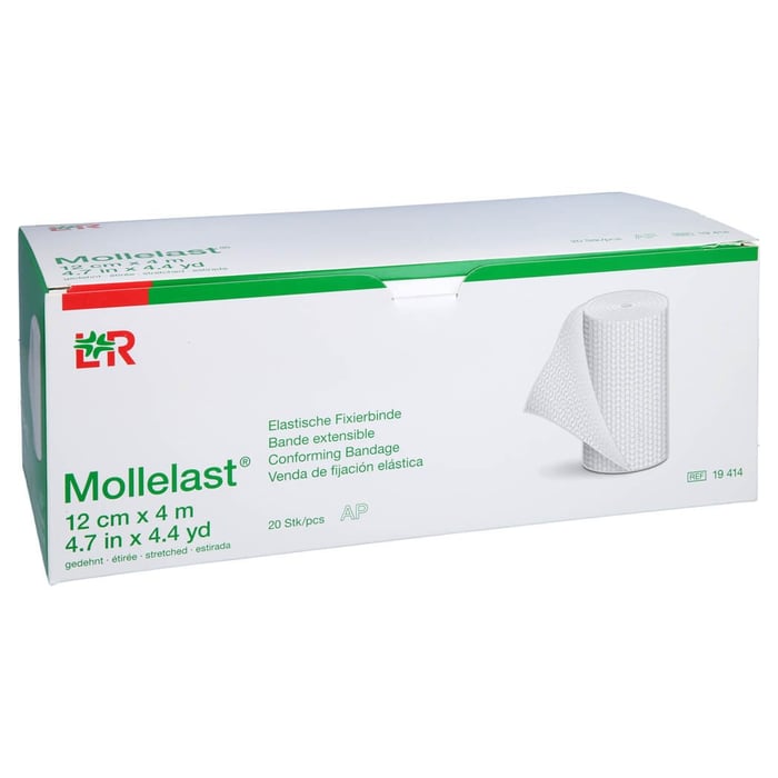 Mollelast Binden 12 cmx4 m weiß