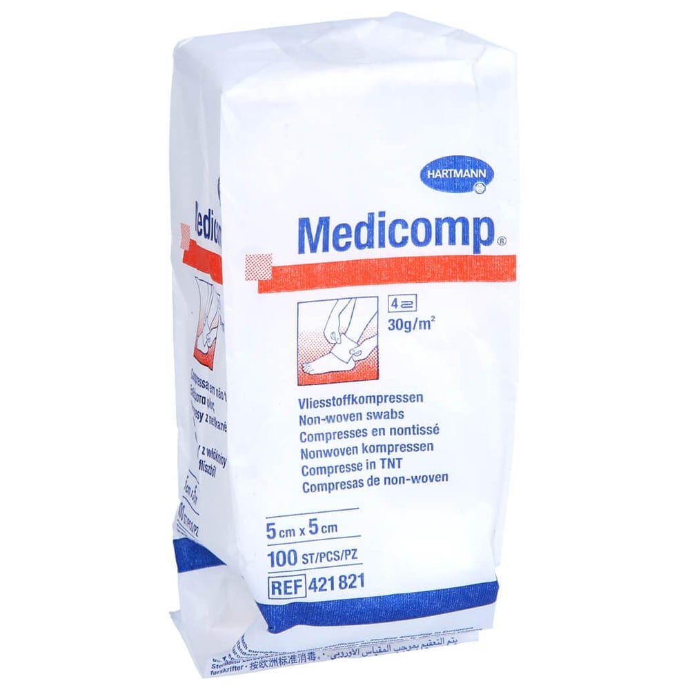 Medicomp Vlieskomp.unsteril 5x5 cm