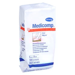Medicomp Vlieskomp.unsteril 5x5 cm