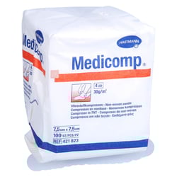 Medicomp Vlieskomp.unsteril 7,5x7,5 cm